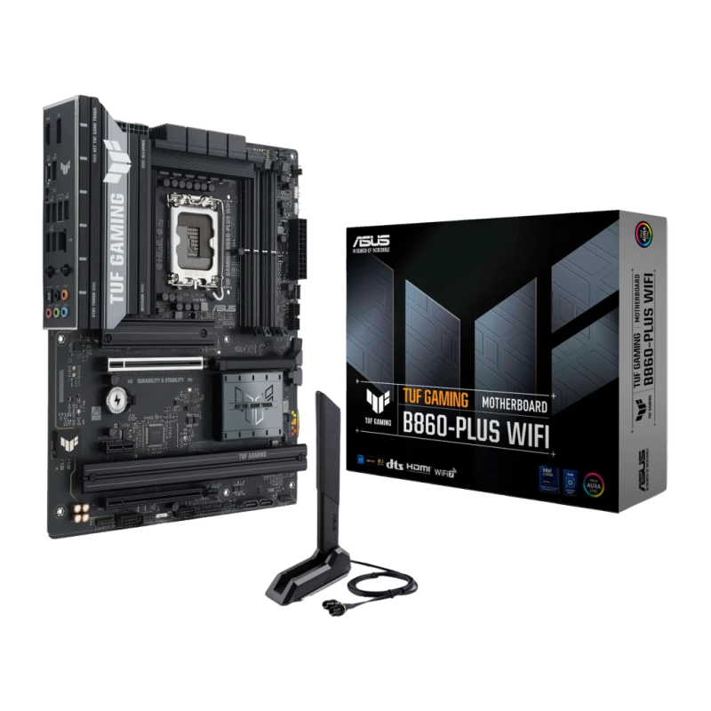 ASUS TUF Gaming B860-Plus WiFi LGA1851 Intel B860 DDR5 ATX 3 emplacements M.2 Carte mère