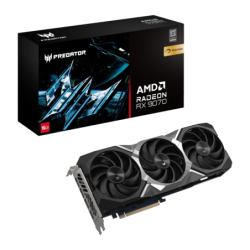 Acer Predator BiFrost Radeon RX 9070 OC 16GB GDDR6 PCIe 5.0 3 ventilateurs HDMI 2.1 3 DisplayPort Carte graphique