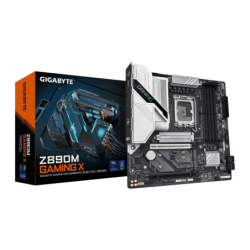Gigabyte Z890M Gaming X Intel Z890 LGA1851 DDR5 mATX 2,5G Ethernet 3 emplacements M.2 Carte mère