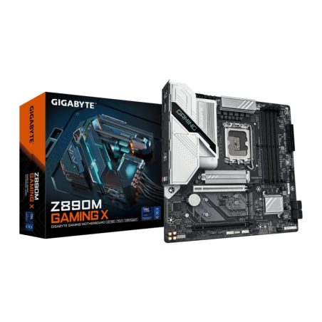 Gigabyte Z890M Gaming X Intel Z890 LGA1851 DDR5 mATX 2,5G Ethernet 3 emplacements M.2 Carte mère