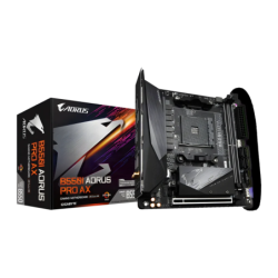 Gigabyte B550I AORUS PRO AX AMD B550 AM4 DDR4 Mini-ITX WiFi 6E 2,5G Ethernet 2 emplacements M.2 Carte mère