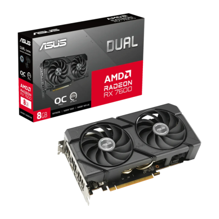 ASUS Dual Radeon RX 7600 OC EVO 8GB GDDR6 Carte graphique