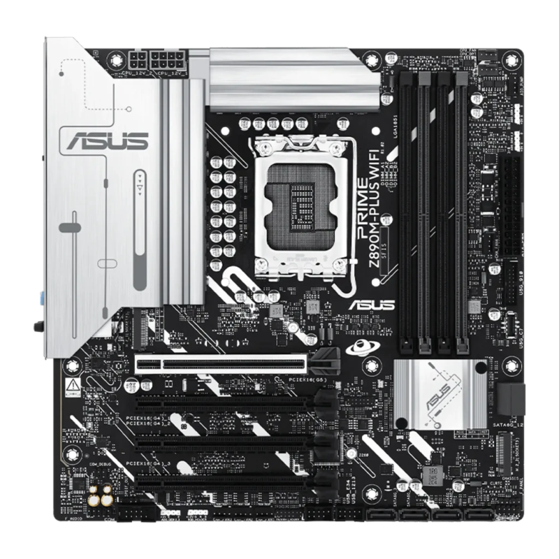 ASUS PRIME Z890M-PLUS WiFi Intel Z890 LGA 1851 DDR5 mATX 2,5G Ethernet 3 emplacements M.2 Carte mère
