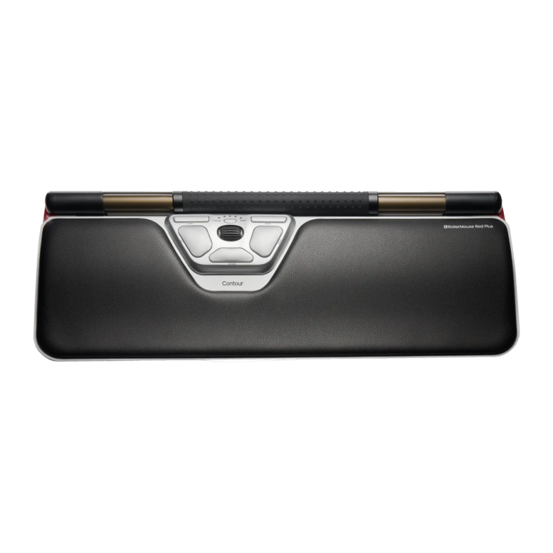 Contour Design RollerMouse Rouge 2800 DPI 6 boutons Bluetooth + 2,4GHz Souris sans fil ergonomique