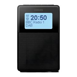 Philips TAR5100/10 FM/DAB+ CC/Batterie Bluetooth 5.3 LCD alarme IPX4 Radio-réveil