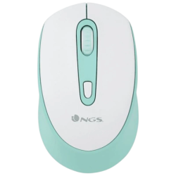 NGS SMOG MINT-RB 2400 DPI Blanc et vert 3 boutons Bluetooth + 2.4GHz Souris
