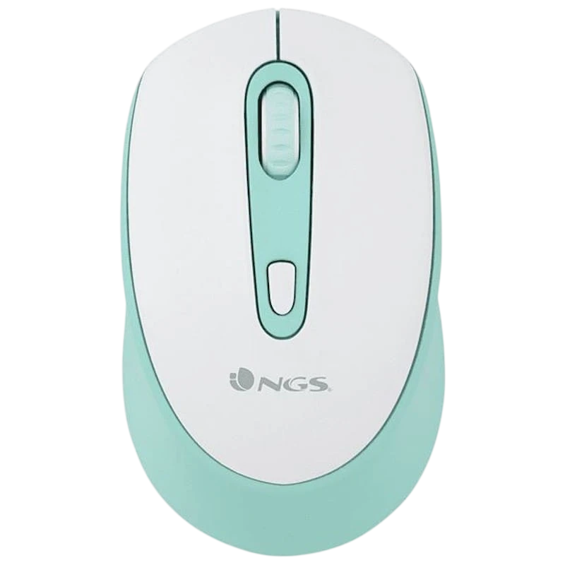NGS SMOG MINT-RB 2400 DPI Blanc et vert 3 boutons Bluetooth + 2.4GHz Souris