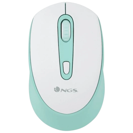 NGS SMOG MINT-RB 2400 DPI Blanc et vert 3 boutons Bluetooth + 2.4GHz Souris