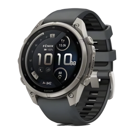 Garmin Fenix 9 Pro 47 mm LTE Titane Graphite/Noir 1,3 pouces AMOLED GPS 10ATM Montre connectée