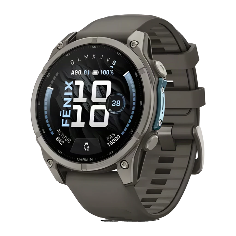 Garmin Fenix 9 47 mm Gris Pebble AMOLED 16 jours Montre connectée