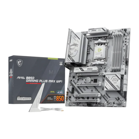 MSI MAG B850 Gaming Plus Max WiFi AM5 DDR5 ATX WiFi 7 3 emplacements M.2 Carte mère
