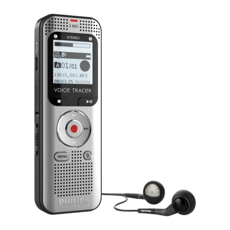 Philips VoiceTracer DVT2015 8GB + MicroSD Enregistreur vocal