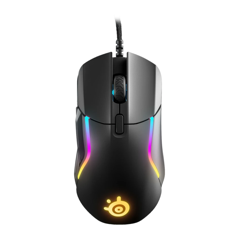 SteelSeries Rival 5 18000 DPI RGB PrismSync 10 zones 9 boutons USB 85 g Souris gaming