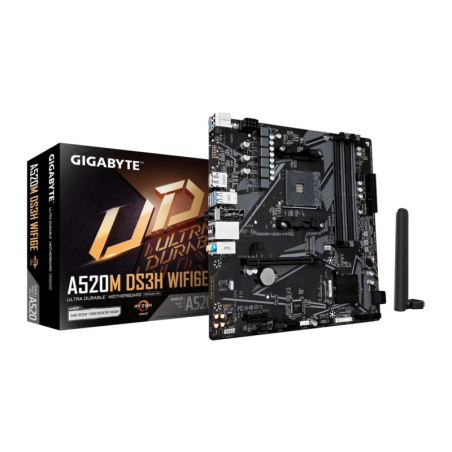 Gigabyte A520M DS3H WIFI6E AMD A520 AM4 DDR4 Micro ATX Carte mère