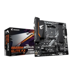 Gigabyte B550M AORUS Elite AX AMD B550 AM4 DDR4 Micro ATX WiFi 6E 2 emplacements M.2 Carte mère
