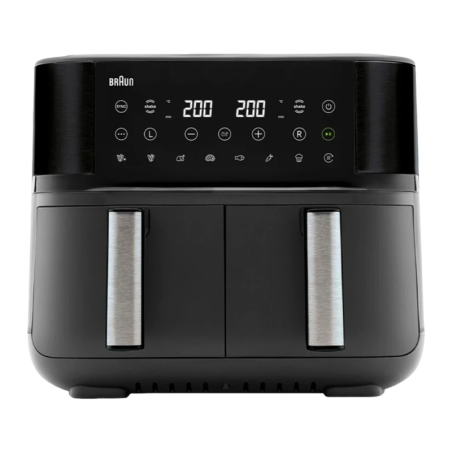 Braun TwinCook 3 TD 3030I Double Panier 2x4L 8L 2850W 8 Programmes écran tactile Friteuse à air