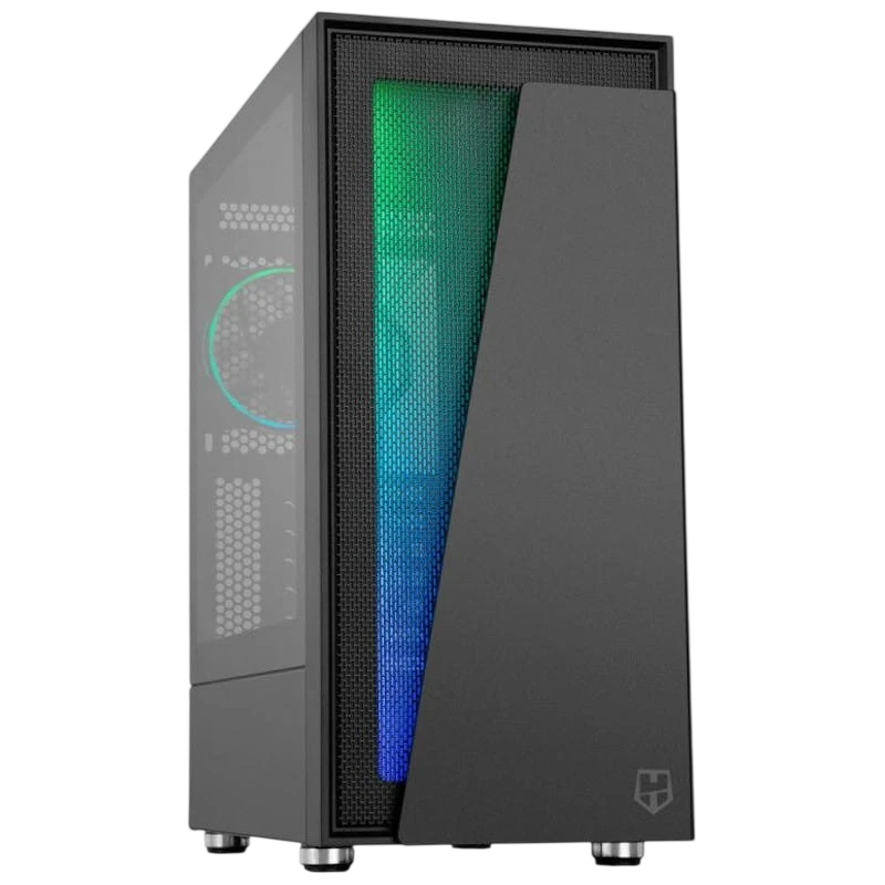 NOX Hummer Blaster Midi Noir verre trempé Boîtier PC