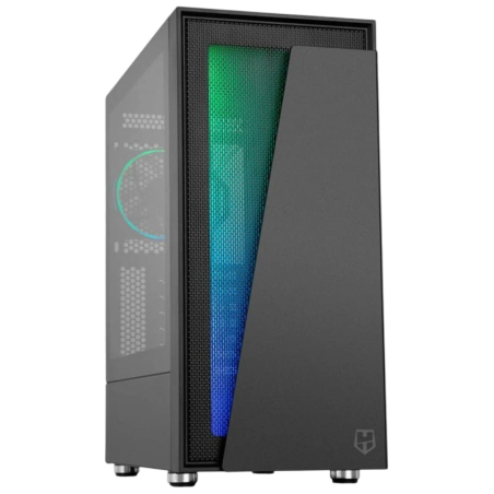 NOX Hummer Blaster Midi Noir verre trempé Boîtier PC