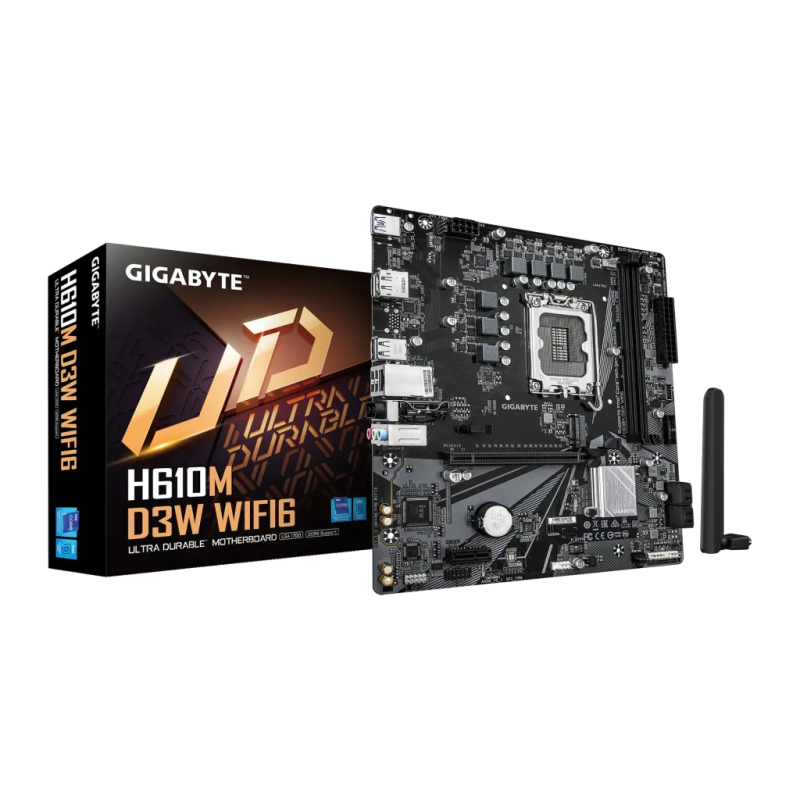 Gigabyte H610M D3W WIFI6 Intel H610 LGA1700 DDR5 mATX Carte mère