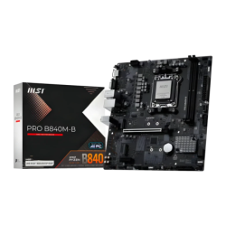 MSI Pro B840M-B AMD B840 AM5 DDR5 mATX Sans WiFi 2 emplacements M.2 Carte mère