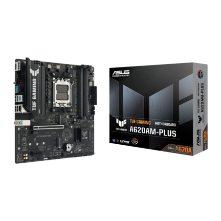 ASUS TUF Gaming A620AM-Plus mATX AM5 A620 DDR5 Sans WiFi 2,5G Ethernet 2 emplacements M.2 Carte mère