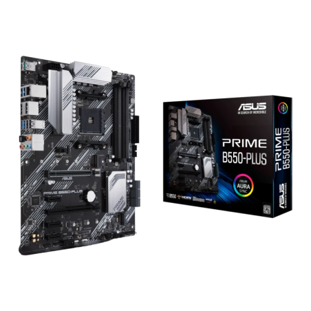 ASUS PRIME B550-PLUS B550 AM4 DDR4 ATX Sans WiFi 2 emplacements M.2 Carte mère