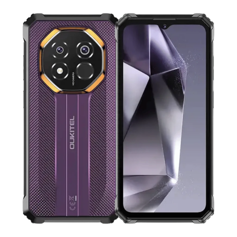 Oukitel G7 8GB/256GB Lilas Rugged IP68/IP69K 6,52 pouces 90Hz 64MP 10600mAh 18W NFC