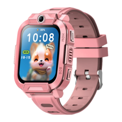 T89 Kids 4G Rose 1,83 pouces Bouton SOS Appel Vidéo GPS AGPS LBS 2 jours IP67 - Montre connectée