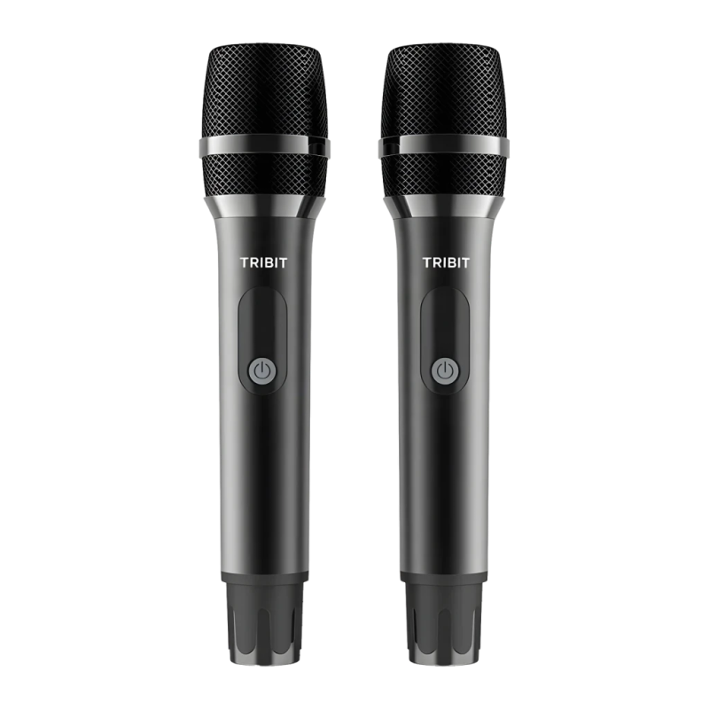 Tribit BTS56M Noir Dynamique 2 TX + 1 RX Microphone sans fil