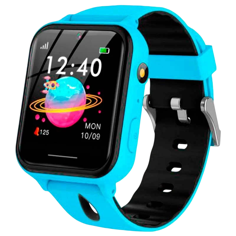 A8 Bleu 1,44 pouces IPS Smartwatch pour enfants - Montre connectée