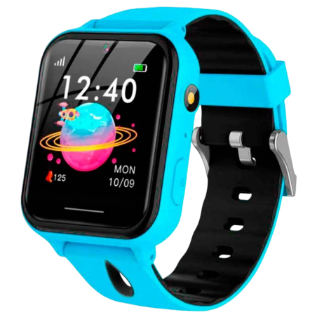 A8 Bleu 1,44 pouces IPS Smartwatch pour enfants - Montre connectée