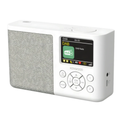 Kenwood Batterie rechargeable DAB+, FM Bluetooth Blanc CR-M33DAB 6h 2000mAh Radio portable