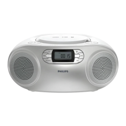 Philips Radio FM Bluetooth 6.0 Argent TAZ2000 Lecteur CD