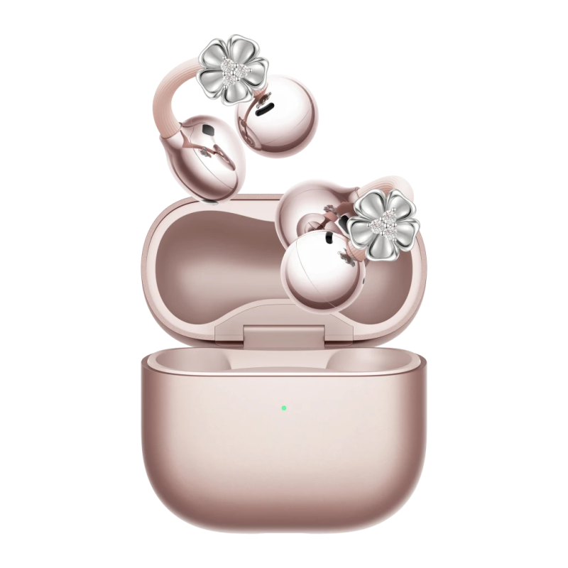 Huawei FreeClip 2 Flower Edition Open-Ear Or Rose Bluetooth 6.0 38h IP57 Multipoint Écouteurs sans fil