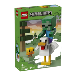 Set de construction LEGO Minecraft Chicken Jockey 21582 344 pièces