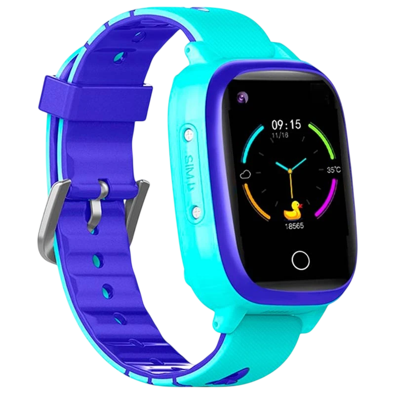 T5 4G Bleu 1,3 pouces IPS GPS IP67 Smartwatch pour enfants - Montre connectée
