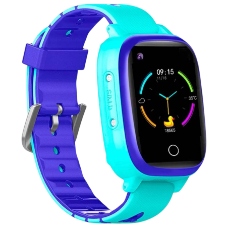 T5 4G Bleu 1,3 pouces IPS GPS IP67 Smartwatch pour enfants - Montre connectée