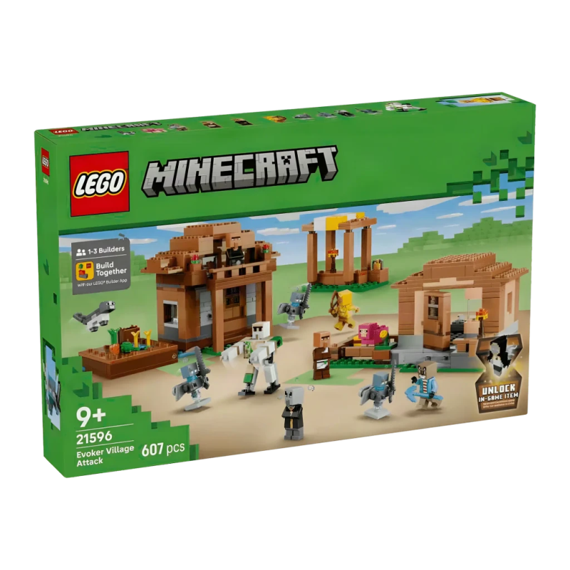 Set de construction LEGO Minecraft 21596 Attaque de l'Évocateur au Village