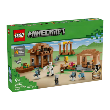 Set de construction LEGO Minecraft 21596 Attaque de l'Évocateur au Village