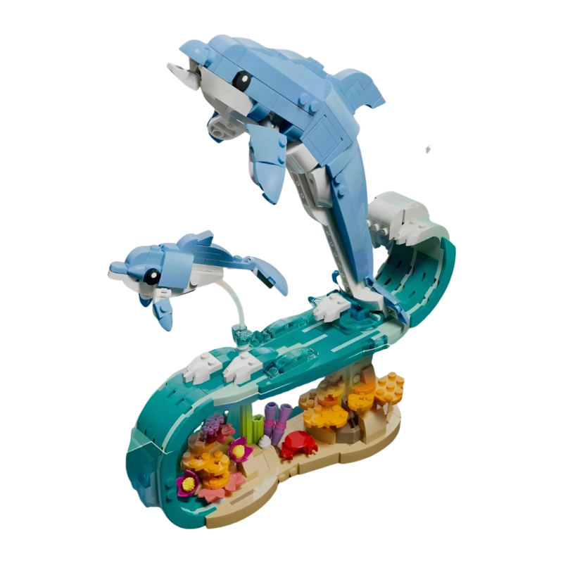 Set de construction LEGO Creator 3 en 1 31385 Créatures Marines : Beaux Dauphins