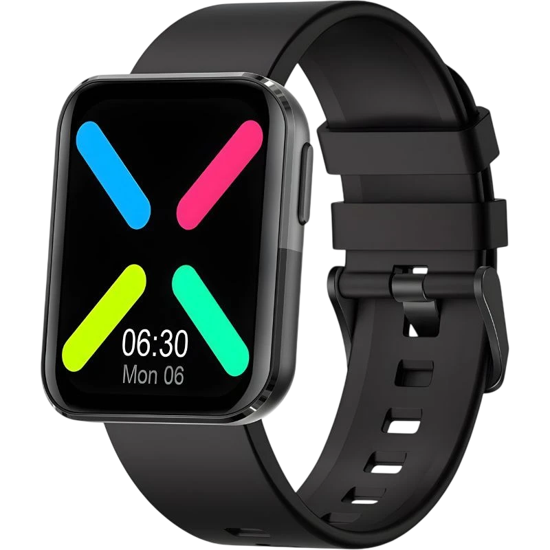 Kumi GT6 Noir/Gris 1,72 pouces 20 jours IP68 Smartwatch