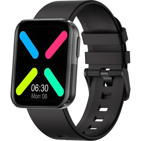 Kumi GT6 Noir/Gris 1,72 pouces 20 jours IP68 Smartwatch