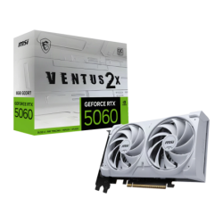 MSI GeForce RTX 5060 VENTUS 2X OC 8GB GDDR7 2 ventilateurs HDMI 2.1 Carte graphique