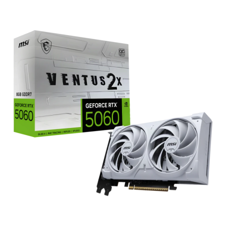 MSI GeForce RTX 5060 VENTUS 2X OC 8GB GDDR7 2 ventilateurs HDMI 2.1 Carte graphique