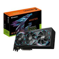 Gigabyte AORUS GeForce RTX 5070 Master 12GB GDDR7 3 ventilateurs Carte graphique