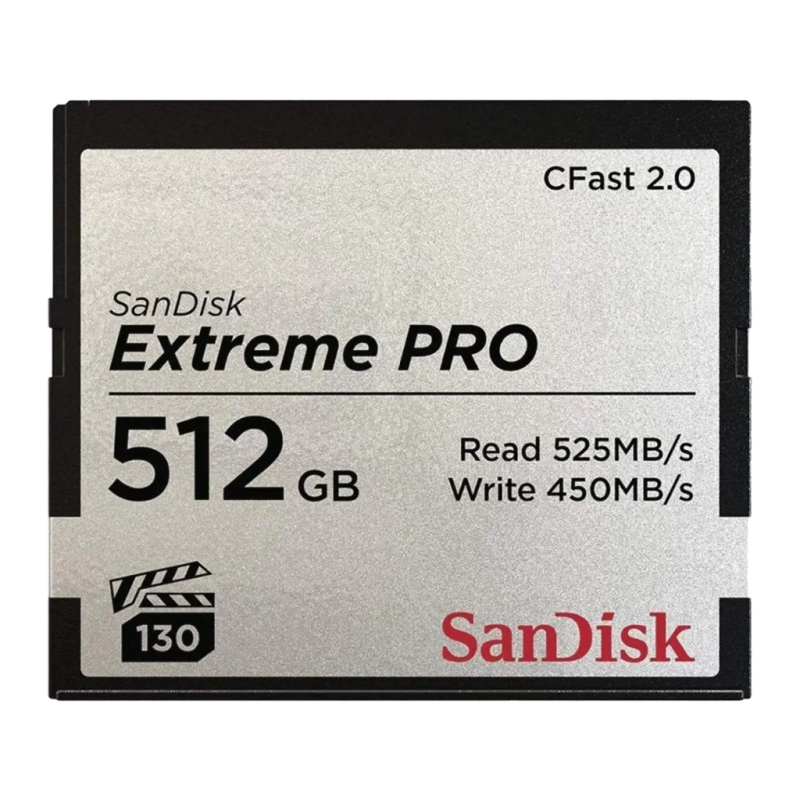 Carte CFast SanDisk Extreme PRO CFast 512GB 525MB/s MicroSD