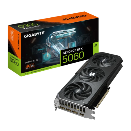Gigabyte GeForce RTX 5060 Gaming OC 8GB GDDR7 3 ventilateurs Carte graphique