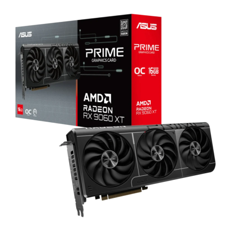 ASUS PRIME Radeon RX 9060 XT OC 16GB GDDR6 3 ventilateurs Carte graphique