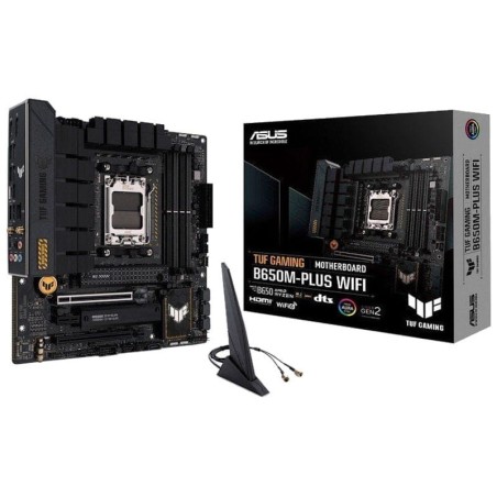 ASUS TUF GAMING B650M-PLUS WiFi AMD B650 Socket AM5 micro ATX 2,5G Ethernet 2 emplacements M.2 Carte mère
