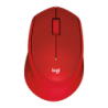 Logitech M330 Silent Plus Rouge 2,4 GHz 3 boutons Souris sans fil